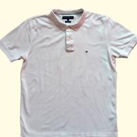 Polo bianco in cotone da uomo. Tommy Hilfiger. L. 