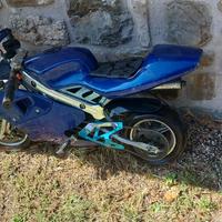 Minimoto blu mai usata, carenatura messa bene