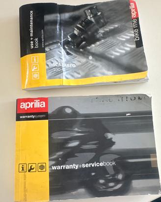 Libretti aprilia scarabeo 100cc