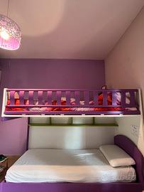 LETTO A CASTELLO+COMODINO+SCRIVANIAMORETTI COMPACT