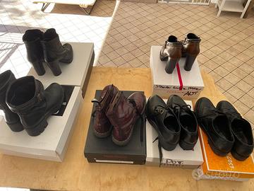 6 paia di scarpe  per signora/ragazza n. 37