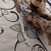 Catenella porta ciuccio personalizzata.