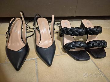 Lotto scarpe N. 35/36: Slingback e Sabot