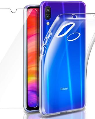 Cover Redmi Note 7 Pro/Note 7 Pellicola Vetro
