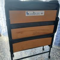 Letto Singolo Pieghevole Leonflex doghe di legno