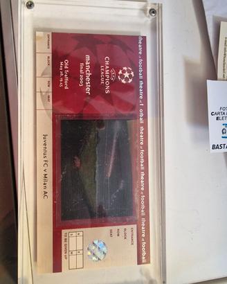 Biglietto Finale Champions League 2003 vip blank