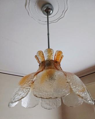 Lampadario Mid-Century in vetro di Murano, Italia