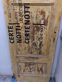Testata letto fatto a porta
