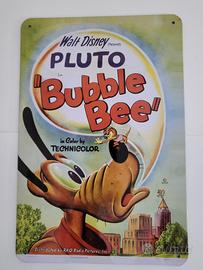 Targa Disney in metallo Pluto Bubble Bee