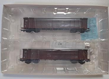 Set 2 carri merci “Eanos”, logo FS Inclinato