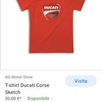 T Shirt Originale Ducati Corse 