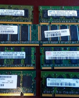 VARIE RAM PER PC FISSO E NOTEBOOK