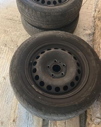 4 cerchi in ferro Volkswagen 15"