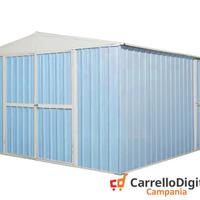 Box prefabbricato in acciaio 360x430cm azzurro
