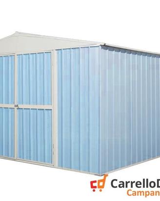 Box prefabbricato in acciaio 360x430cm azzurro