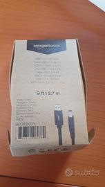 Amazon - Cavo USB 3.0, A su B, 2,7 m