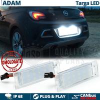 Placchette Luci Targa LED per OPEL ADAM No Errori