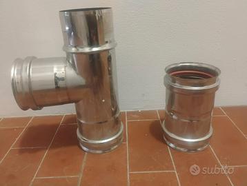 RACCORDI (2X) INOX D. 80 mm