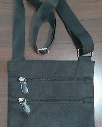 Borsello porta documenti con due tasche