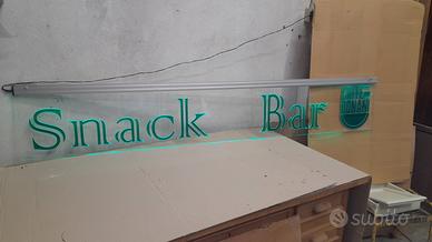 vintage insegna luminosa snack bar caffè Bonani