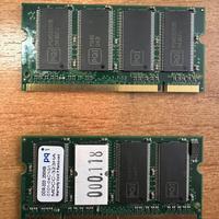 So-dimm DDR3 256 MB per notebook