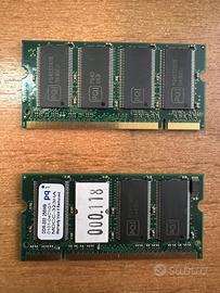 So-dimm DDR3 256 MB per notebook