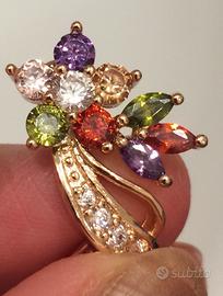 Orecchini placcati oro 18 carati, nuovi