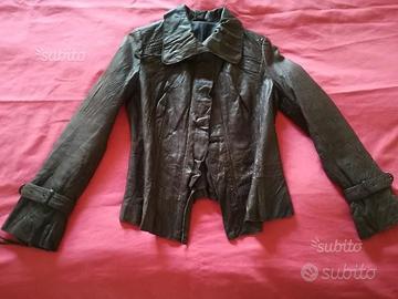 Giacca pelle nuova Stefanel tg.40