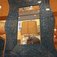 1950  Specchio blu Venini .RARO. Magnificente