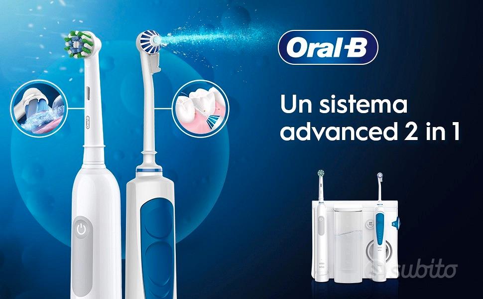 Braun oral-b oxyjet idropulsore + spazzolino elettrico pro1 + 2 testine