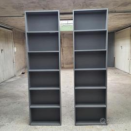 Mobile libreria a giorno colore grigio fumo