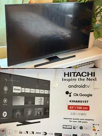 TV HITACHI 43” Android TV 4K – Modello 43HAK6157