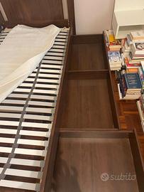 letto singolo con materasso