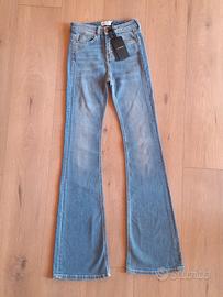 Jeans PINKO "Flora No Belt Flare" Taglia 25, Nuovo