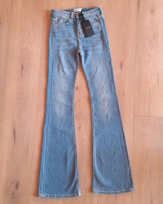 Jeans PINKO "Flora No Belt Flare" Taglia 25, Nuovo