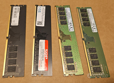 4 banchi di RAM da 8GB DDR4 DIMM