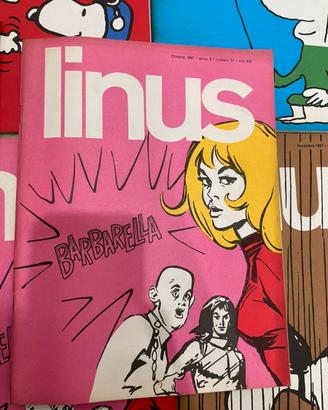 Linus rivista anno 1967 giu-ott-nov Asterlinus