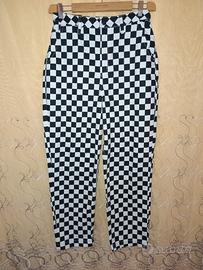 Pantaloni VANS a Scacchiera Bianco/Nero