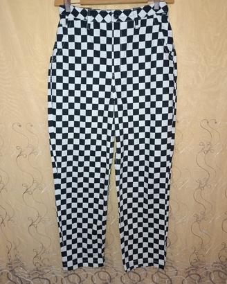 Pantaloni VANS a Scacchiera Bianco/Nero