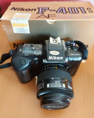 FOTOCAMERA REFLEX NIKON F401S CON 2 OBIETTIVI ZOOM