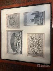 Antiche incisioni su rame di Lucca-Vedute original