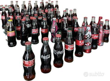 Collezione bottigliette Coca Cola in vetro