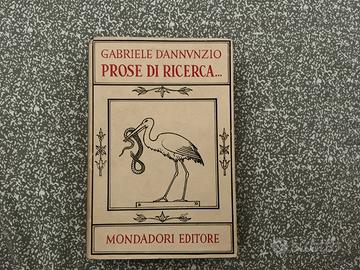 Raro: “Prose”, ed. 1950, G. D’Annunzio
