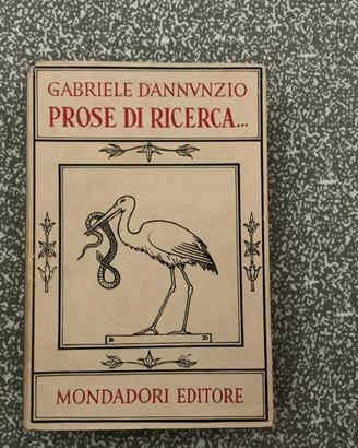 Raro: “Prose”, ed. 1950, G. D’Annunzio