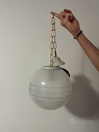 Lampadario globo  vetro
