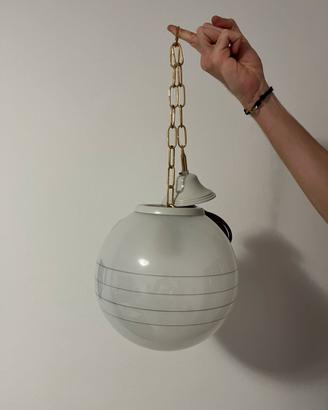 Lampadario globo  vetro