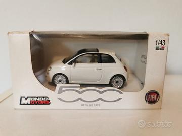 Fiat 500 Mondo Motors 1:43 Bianco Nuovo