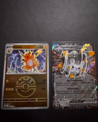 Togedemaru ex + Raichu Reverse Pokémon ITA