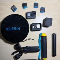 GoPro Hero 8 com accessori