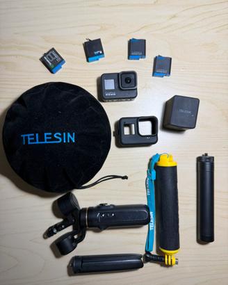 GoPro Hero 8 com accessori